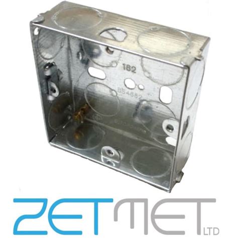 metal back box 25mm|single gang back box.